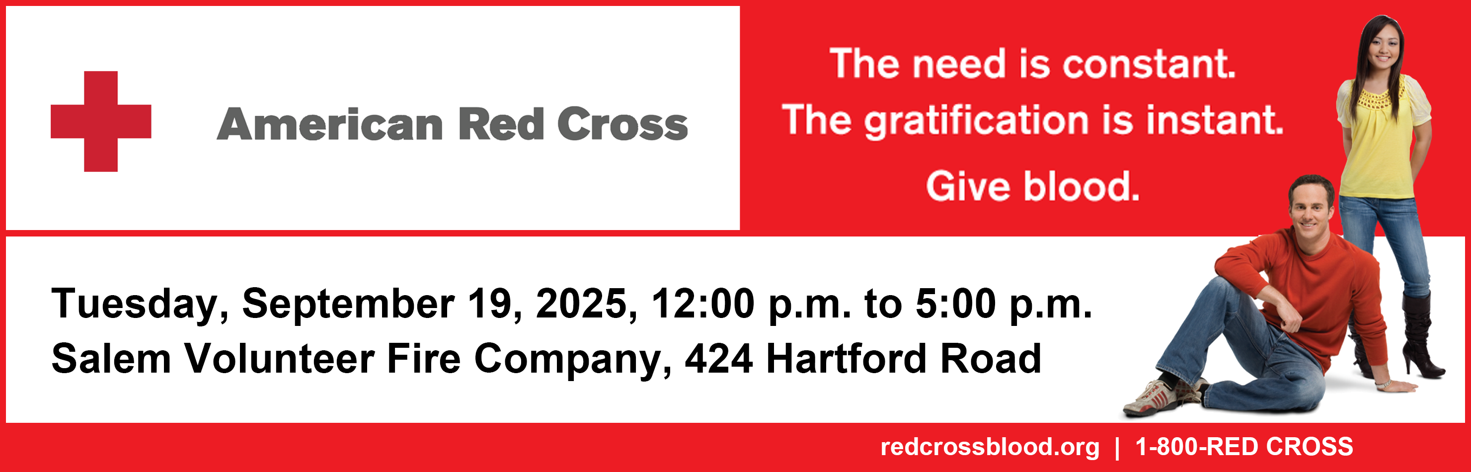 2025 Salem Volunteer Fire Company Red Cross Blood Drive